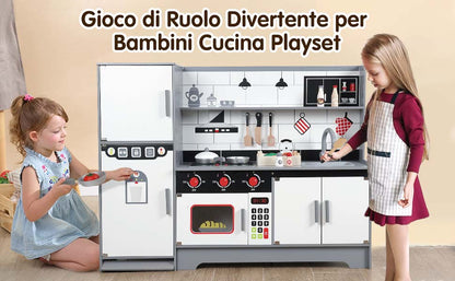 Wooden Kitchen Play Set