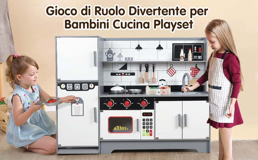 Wooden Kitchen Play Set