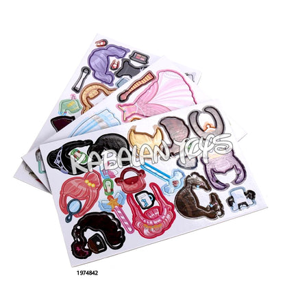 50pcs magnetic puzzle fashion cloths doll toy