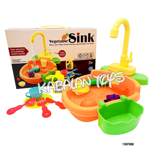 kitchen play set sink battery operated real function water game