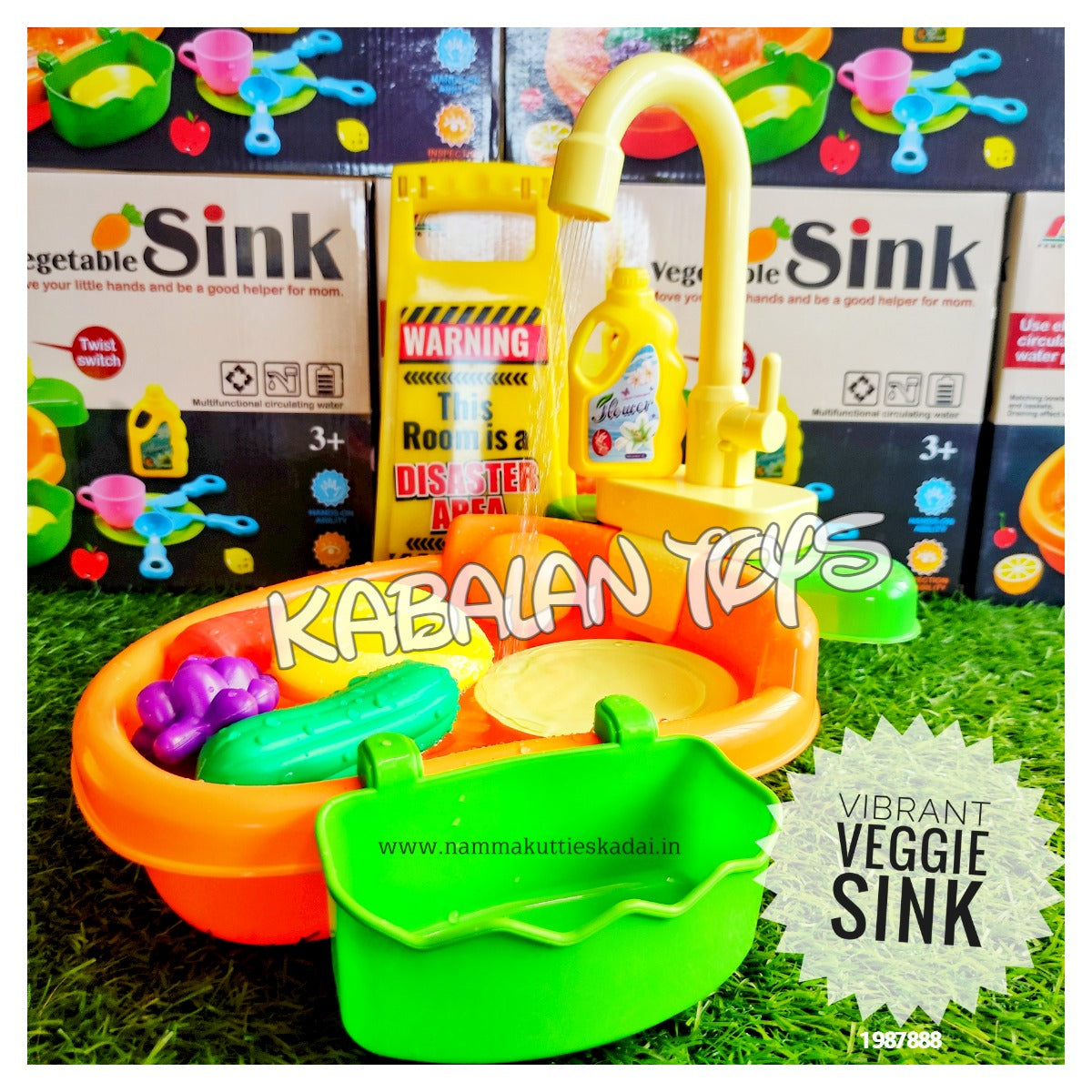 kitchen play set sink battery operated real function water game