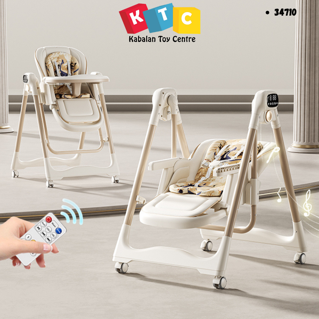 multifunctional 3-in-1 baby electric swing and high chair