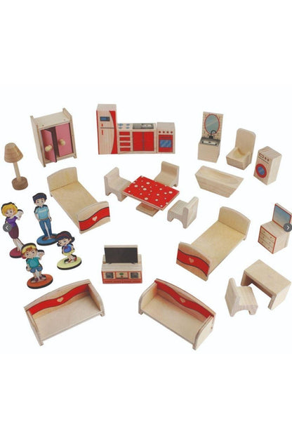 wooden dollhouse