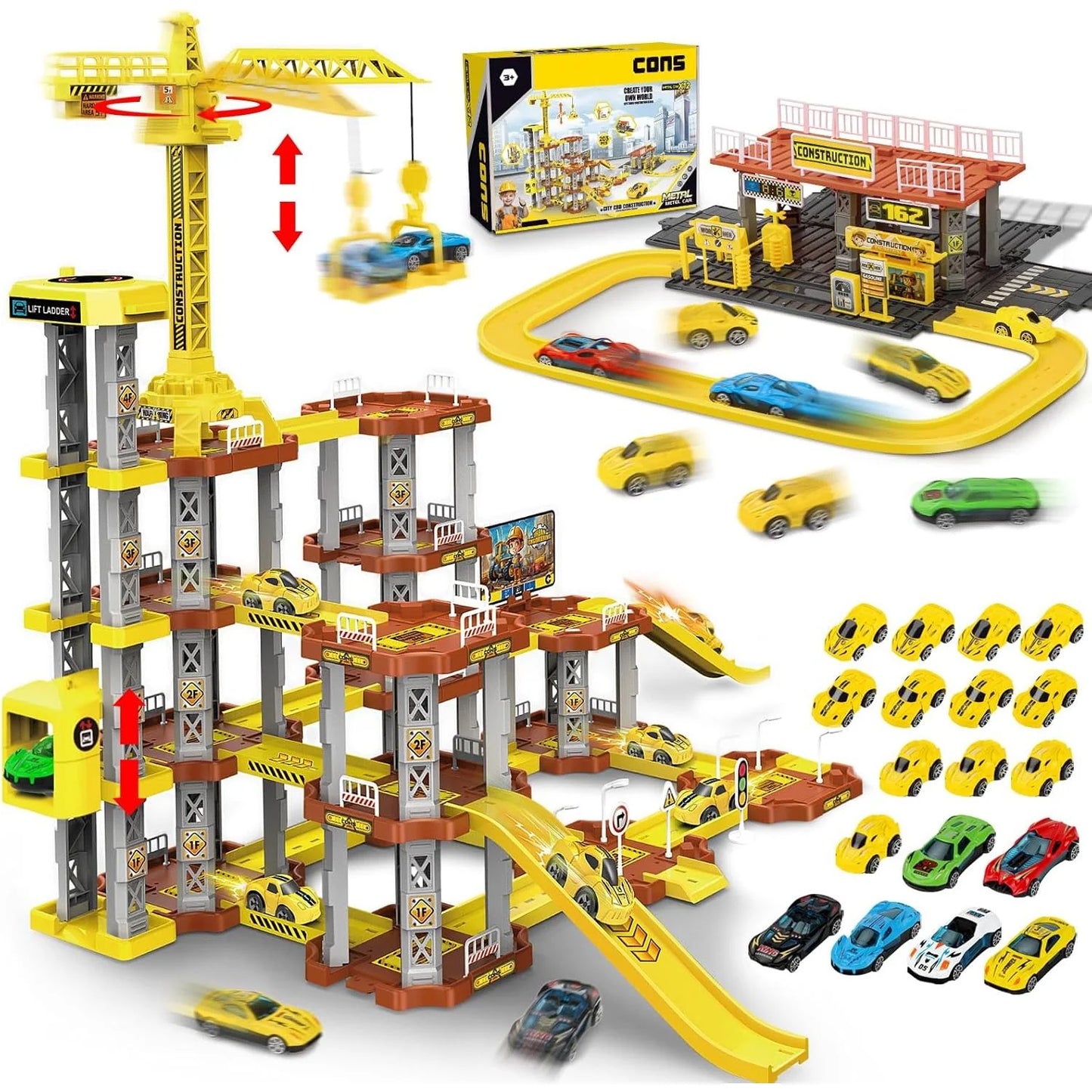 Car Park for Children, Pack of 203 Parking Garage