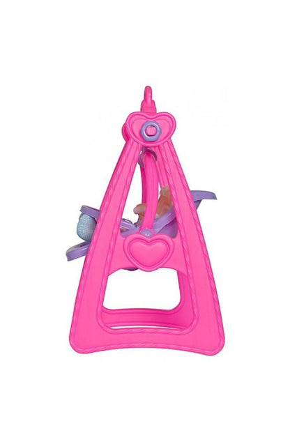 pink toy doll swing set