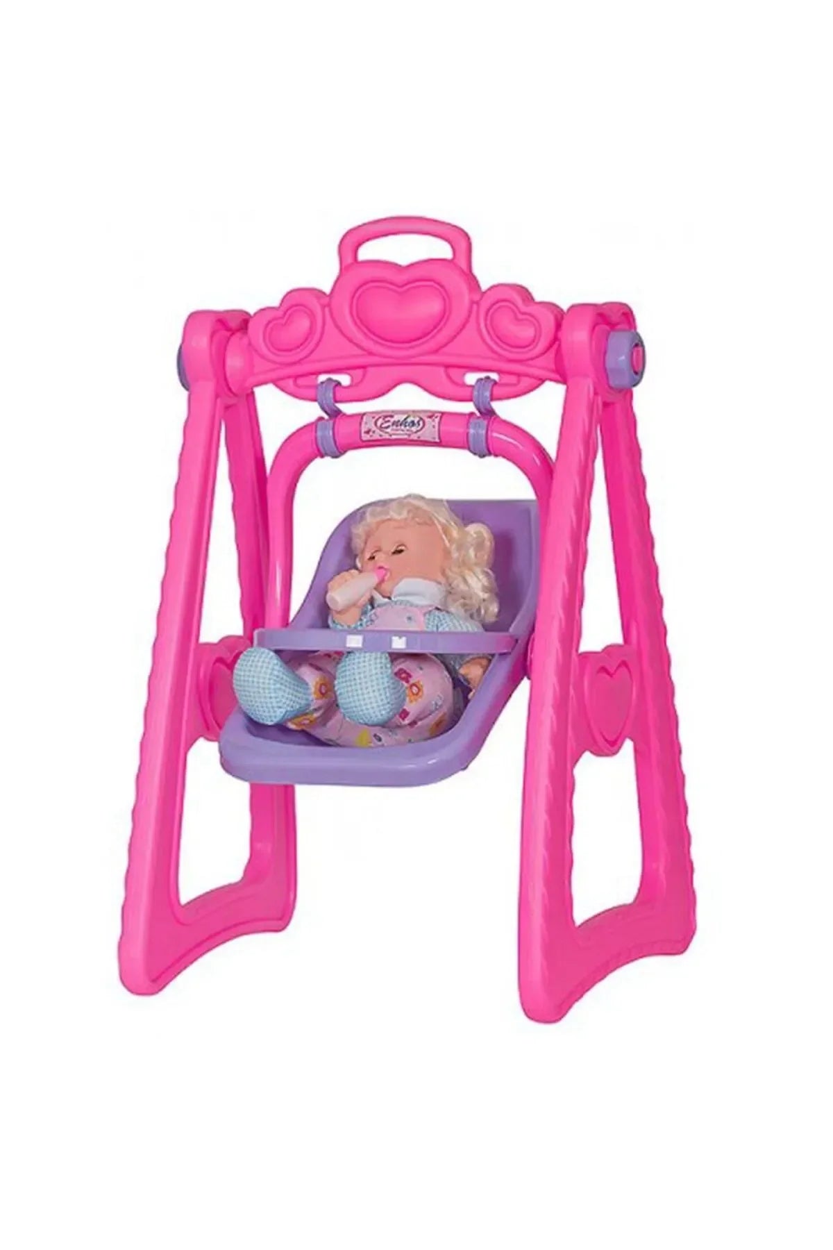 pink toy doll swing set