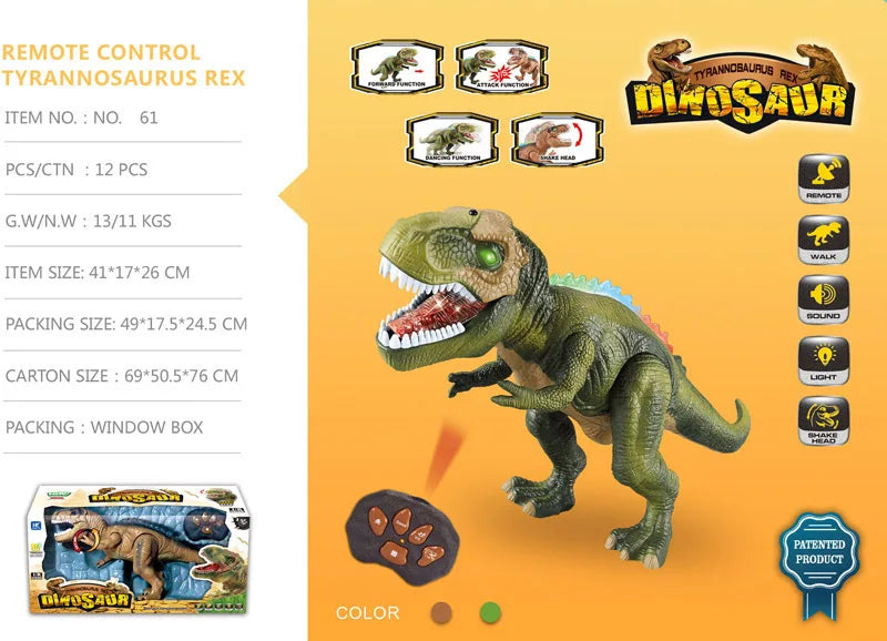 Remote control dinosaur for kids Remote Control RC Walking Dinosaur