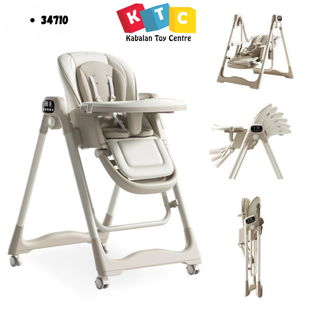multifunctional 3-in-1 baby electric swing and high chair