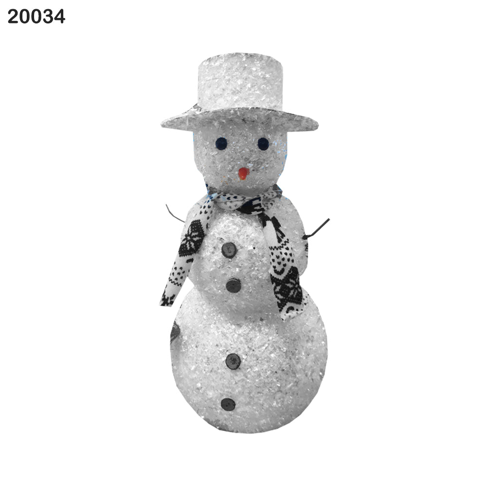 Sparkling Snowman Christmas Ornament