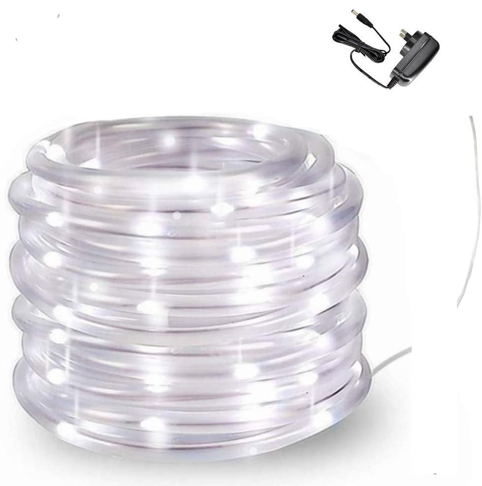 White LED Rope Light with Adapter