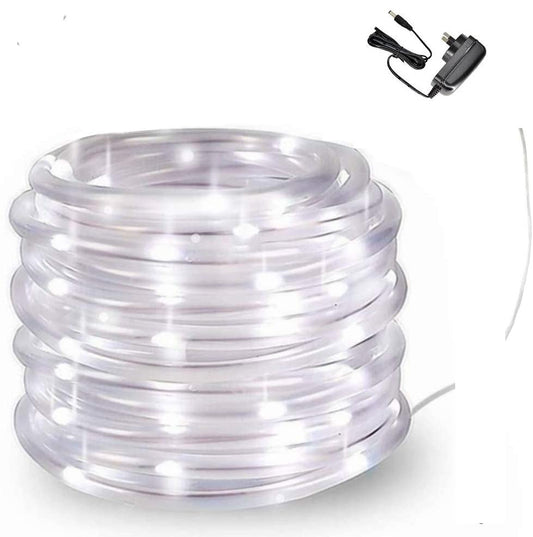 White LED Rope Light with Adapter