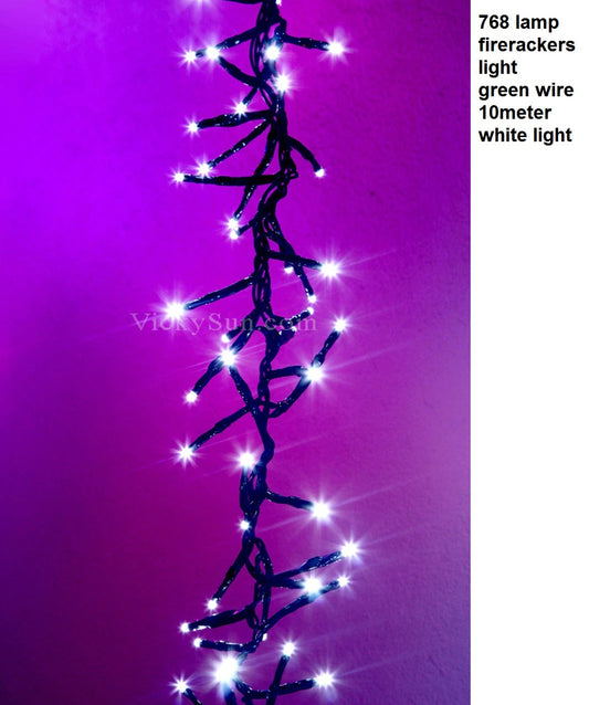 768 Lamp Firecracker Light – White 10 m