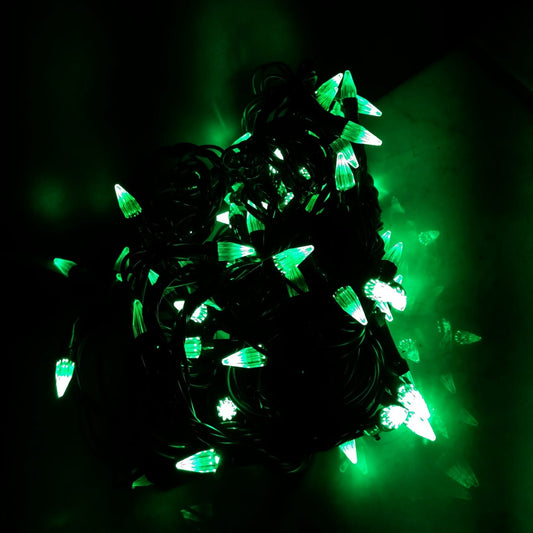 Pointed Cone LED Decorative Light String – 60 Lamps