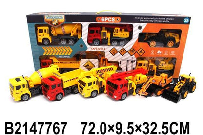 6-Piece Construction Vehicle Set