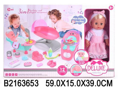 3-in-1 Deluxe Baby Doll Playset