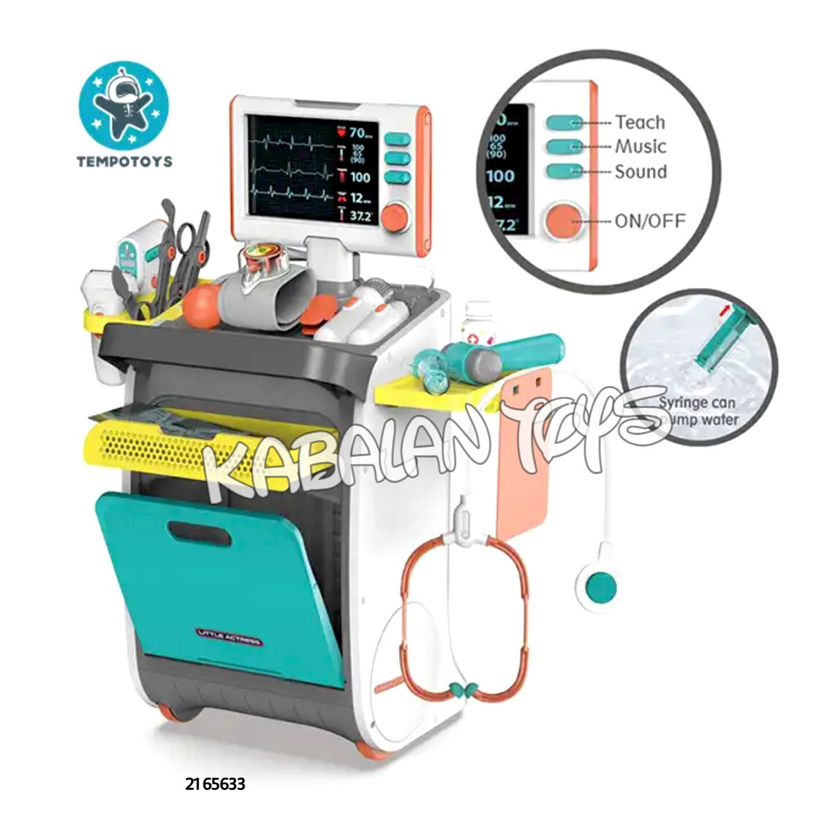 Tempo Toys New kids Pretend Play Doctor Set  Medical Units Color Box Children Doctor Toys