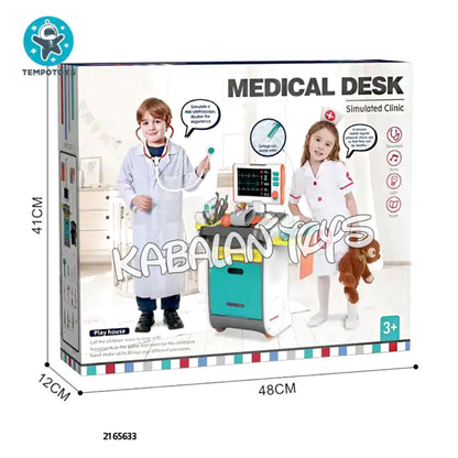 Tempo Toys New kids Pretend Play Doctor Set  Medical Units Color Box Children Doctor Toys