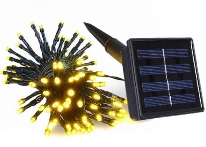 Solar LED String Light – Warm Yellow