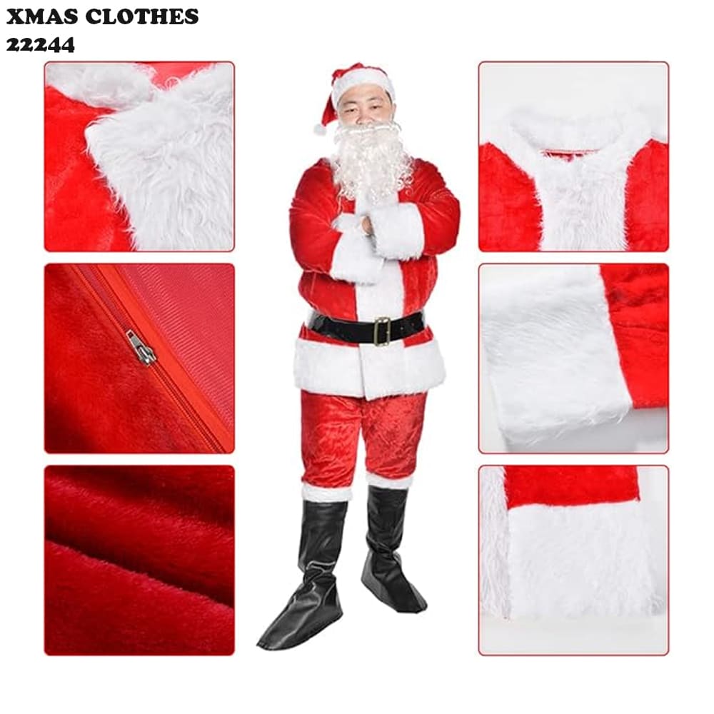 Santa Claus Costume Set (Full Outfit)