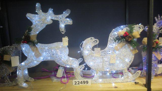 LED Reindeer and Sleigh