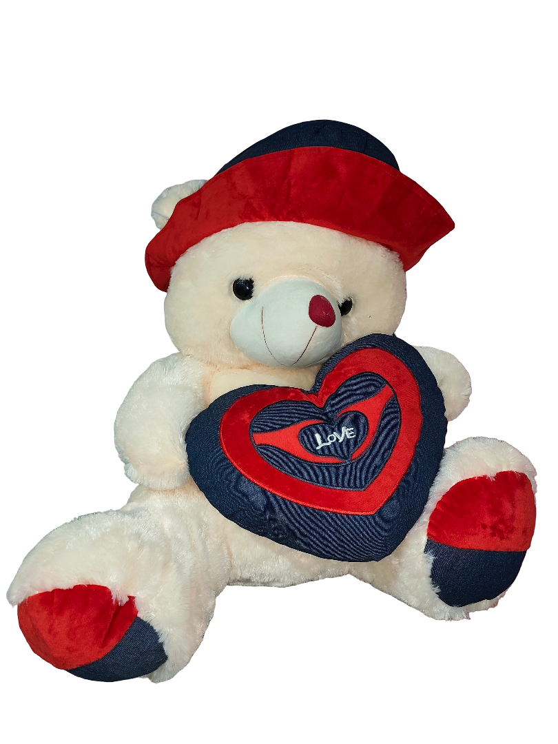 Giant Teddy Bear with Flower Bouquet