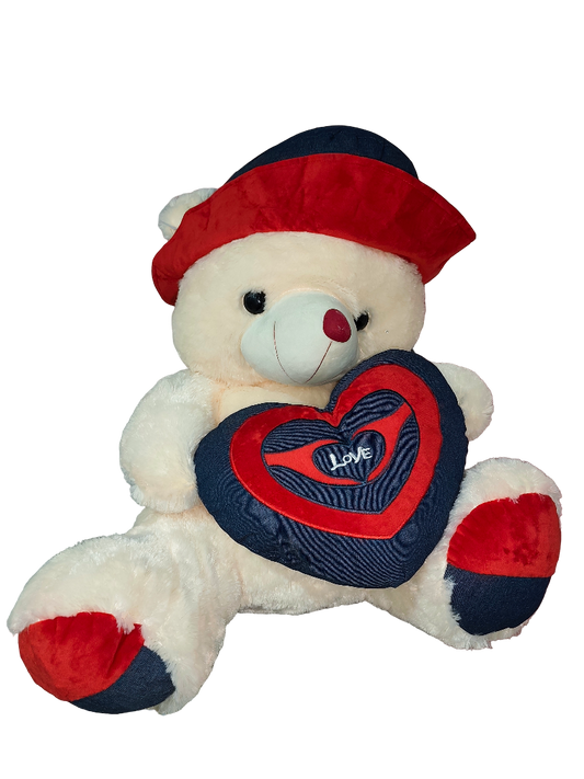 Giant Teddy Bear with Flower Bouquet