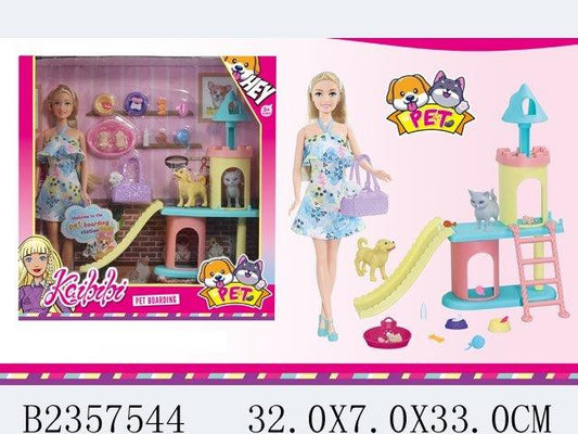 Pet Boarding Doll Playset