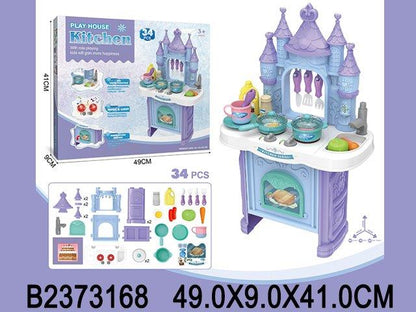 Princess Castle Kitchen Set (34 pcs)