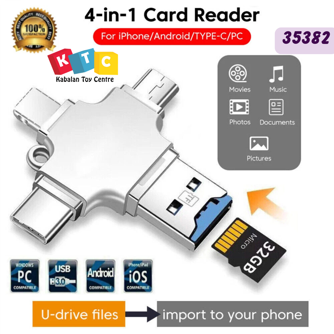 4-in-1 high-speed card reader converter.