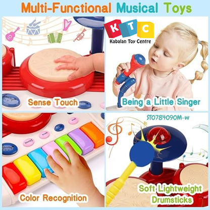 Drum Fun Toys - Musical Instrument Set for Toddlers 1-3 Years