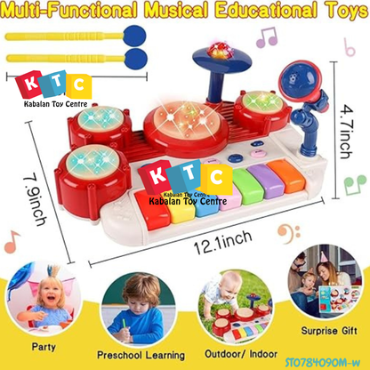 Drum Fun Toys - Musical Instrument Set for Toddlers 1-3 Years