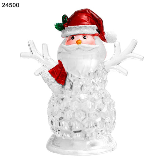 LED Crystal Santa Claus Ornament