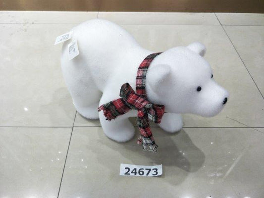 Polar Bear with Scarf Christmas Decoration