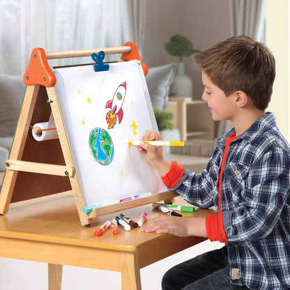 discovery kids tabletop easel 3 in 1 board