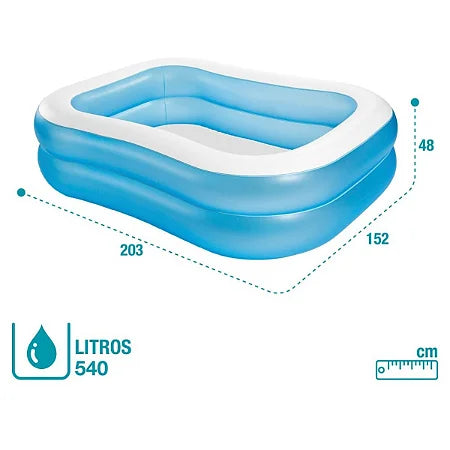 Inflatable Family Pool - Blue
