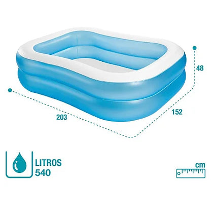 Inflatable Family Pool - Blue