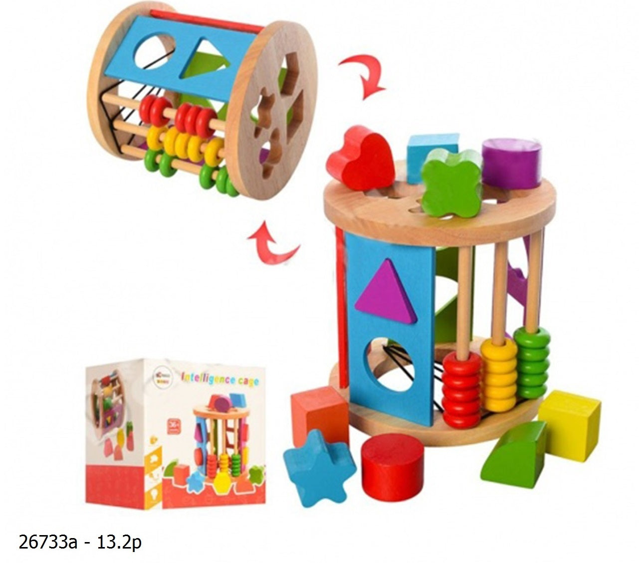 educational cage colour shape recognition toy  kids baby