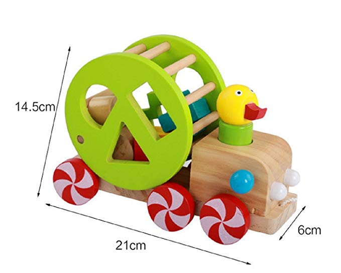 duck rolling cage shapes  baby toy , kids