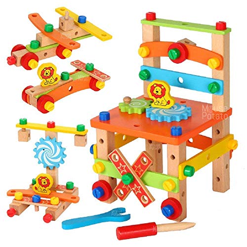Wooden Construction Workbench Toy