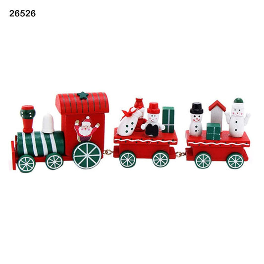 Wooden Christmas Train Decoration