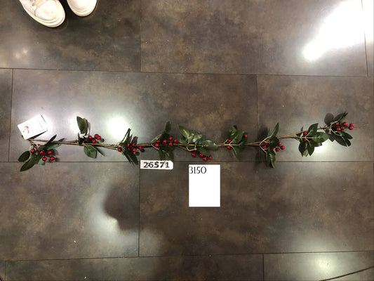 240 cm Red Berry Christmas Garland