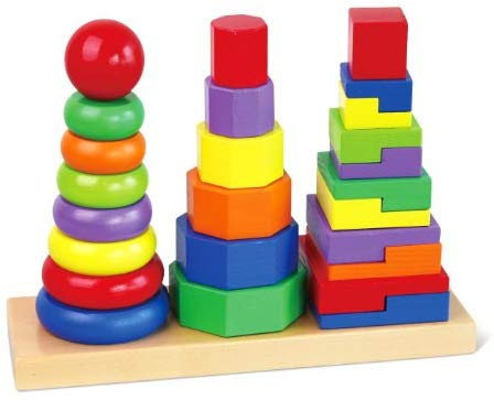Wooden Stacking Rings Educational Toy