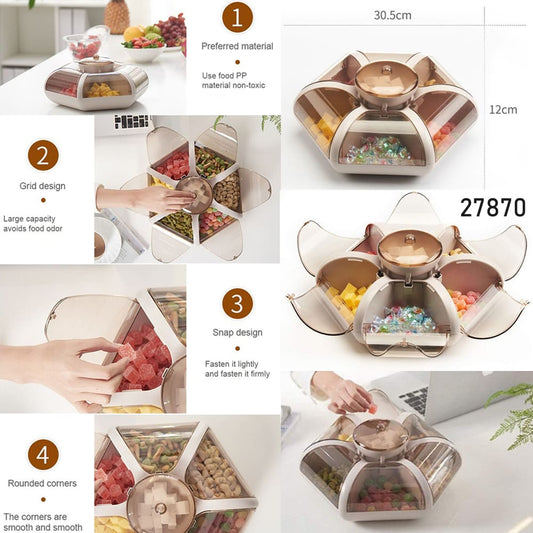 Rotating Snack & Candy Storage Box