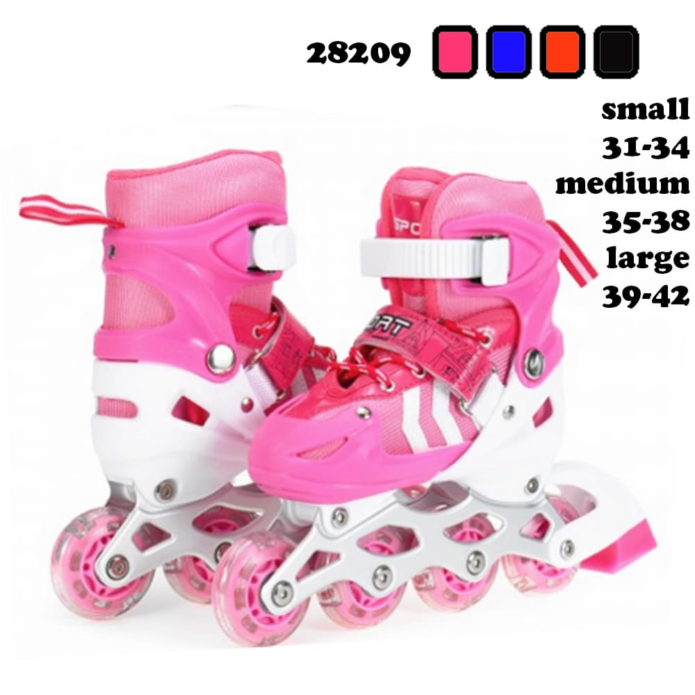Adjustable Inline Roller Skates – Sizes 31–42