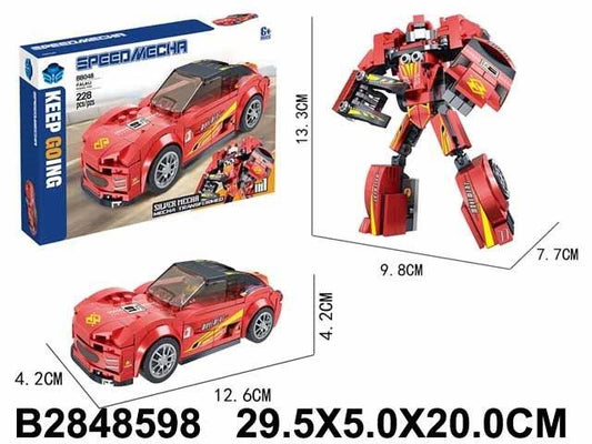 Speed Mecha Transforming Car – Red