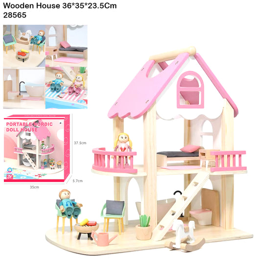 wooden doll house