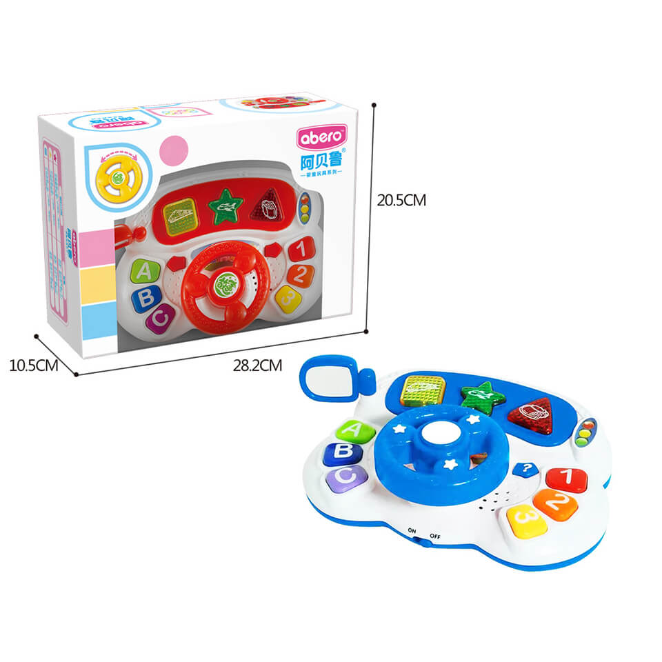 Abero Musical steering wheel with light and sound effects Abero Baby Toys