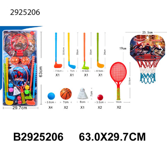 3 in 1 basketball golf and tennis set