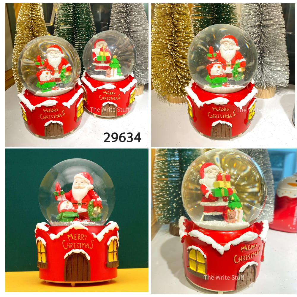 Santa Christmas Snow Globe