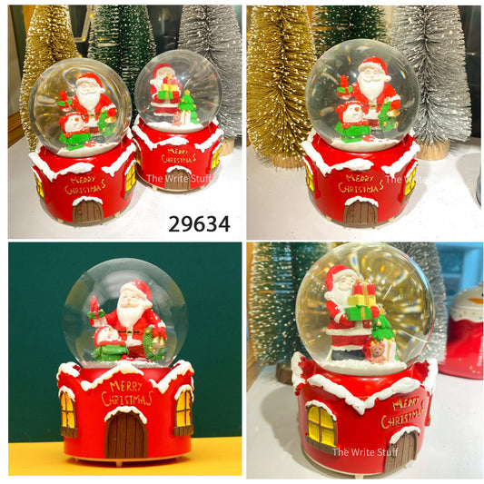 Santa Christmas Snow Globe